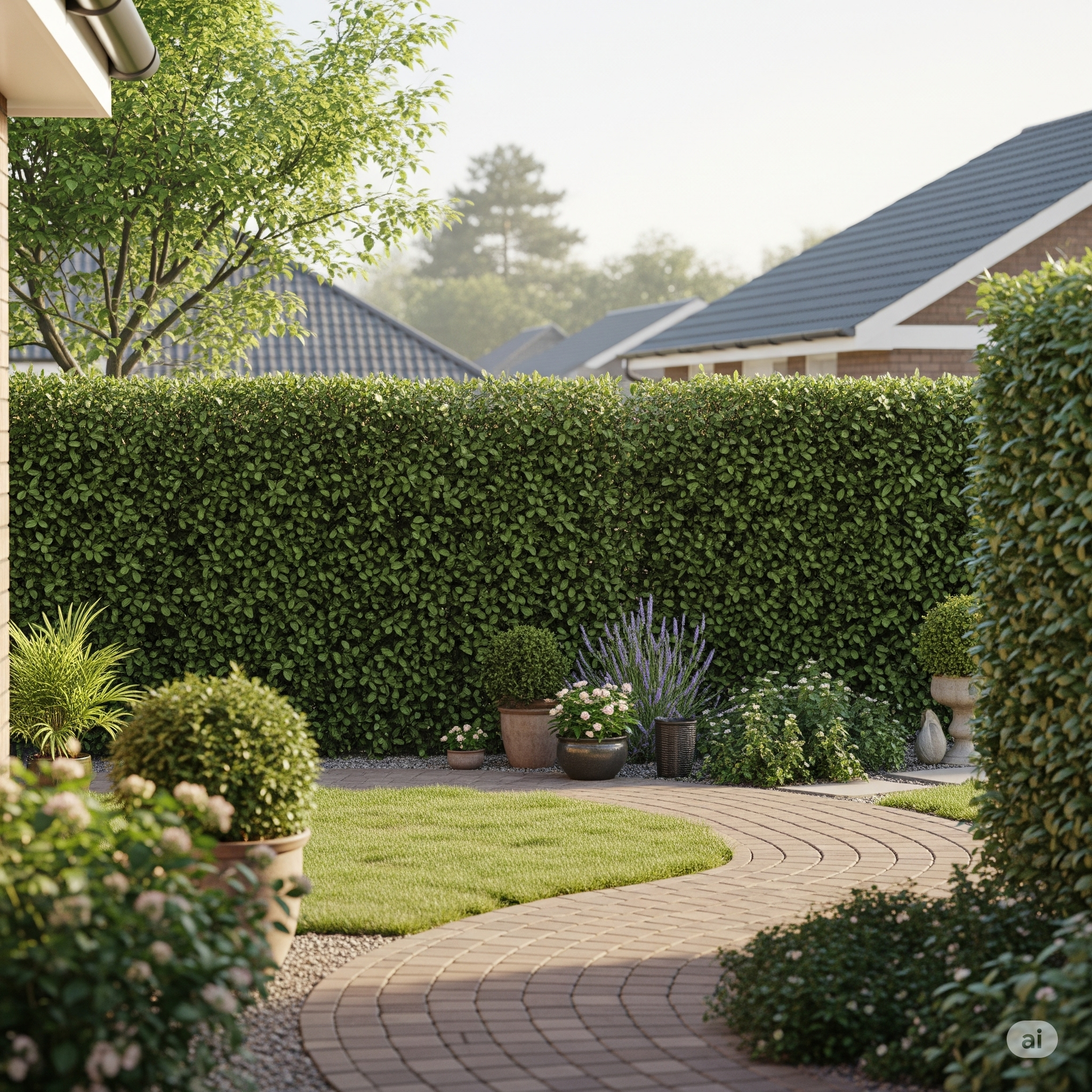 Fire Resistant Boxwood Hedge